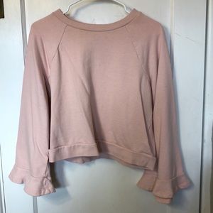 Light pink cropped sweater!